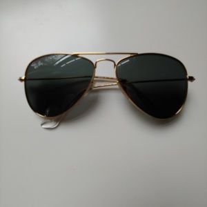 Ray Ban Jr t sun glasses gold aviator